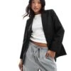 Miss Selfridge Petite Blazer In Black For Women