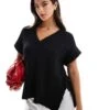 Miss Selfridge Knitted Vest In Black For Women