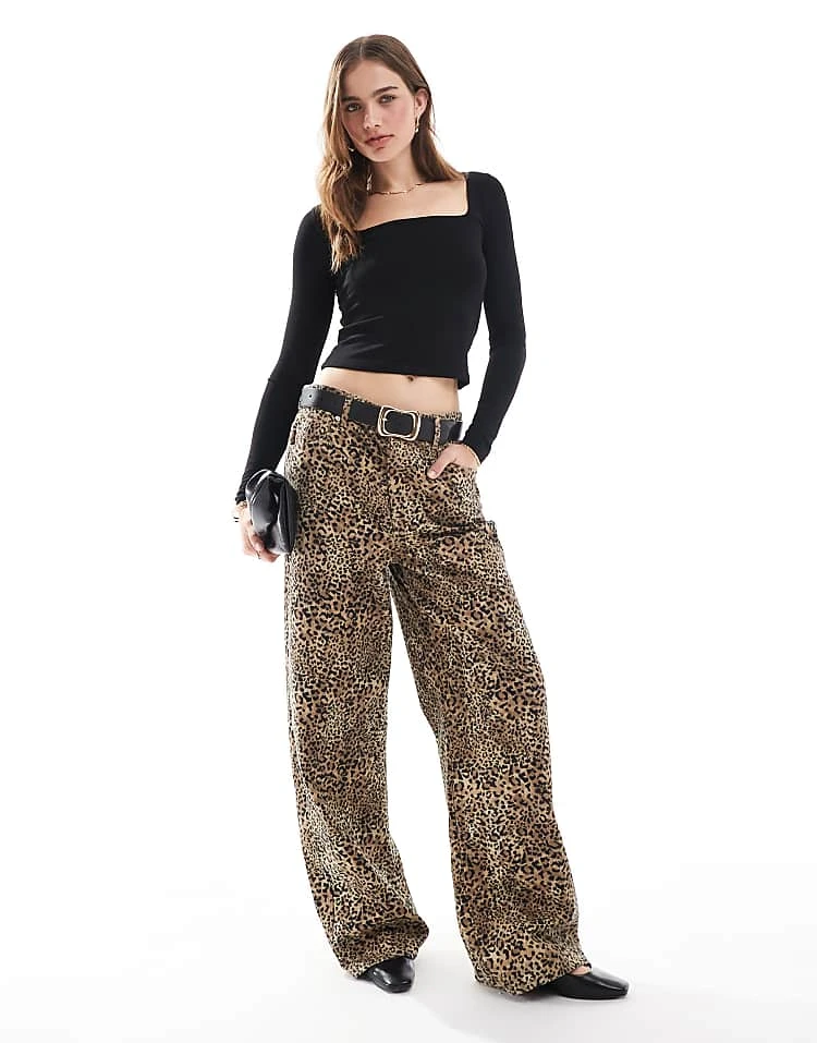 Miss Selfridge Square Neck Long Sleeve Top In Black For Women - Image 2