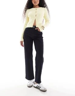 Miss Selfridge Petite Straight Leg Jean In Indigo Wash For Women