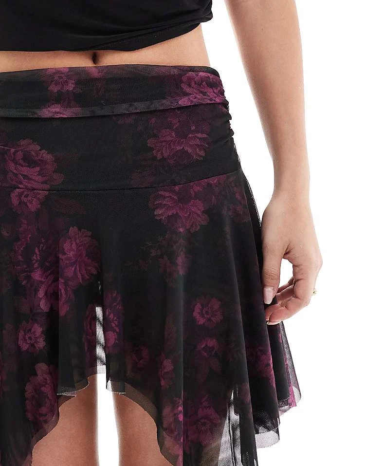 Miss Selfridge Ruffle Detail Floral Print Skort For Women - Image 5