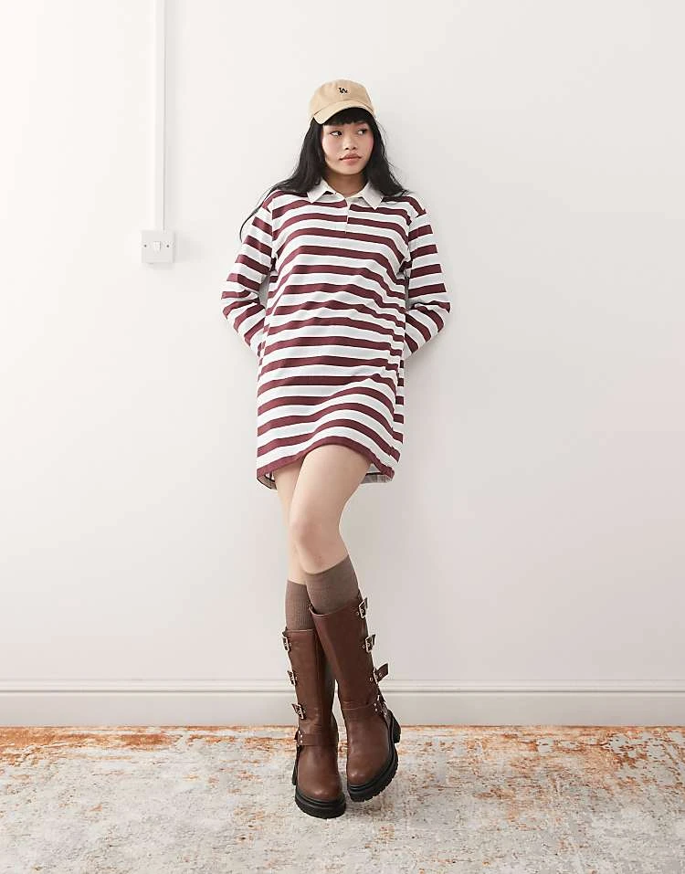 Miss Selfridge Stripe Rugby Long Sleeve Dress For Women