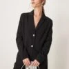 Miss Selfridge Essential Oversized Blazer In Black For Women
