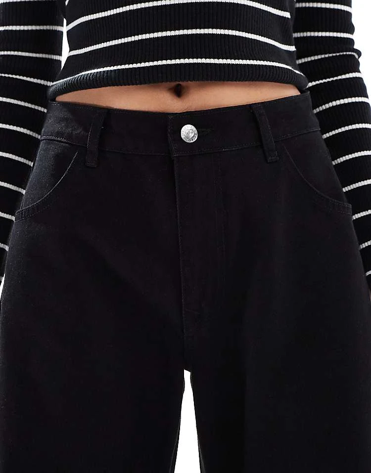 Miss Selfridge Barrel Leg Jean In Black For Women - Image 5