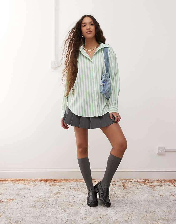 Miss Selfridge Oversized Stripe Shirt - Image 5