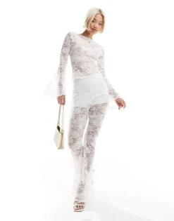 Miss Selfridge Lace Flared Co Ord